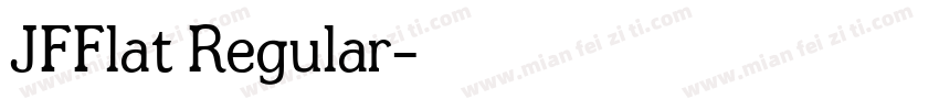 JFFlat Regular字体转换